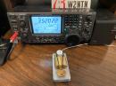 The N2OT 2022 custom straight key at W2NTN's QTH.